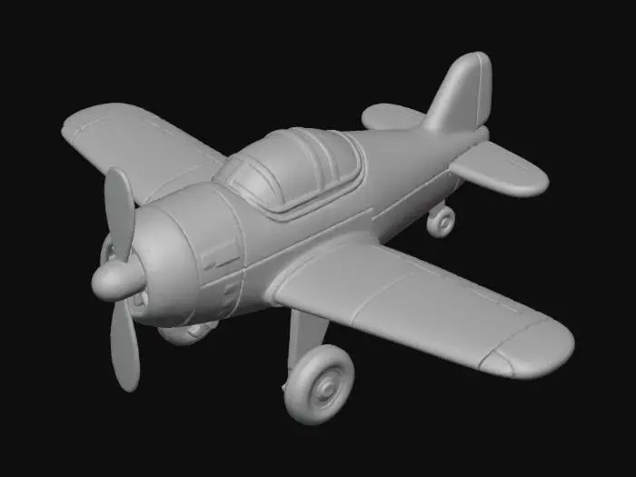 3D model for Colorful Toy Airplane