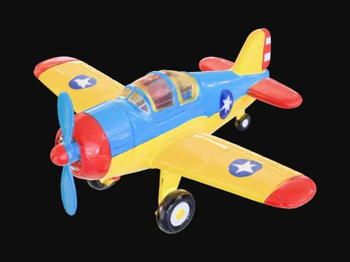 3D model for Colorful Toy Airplane