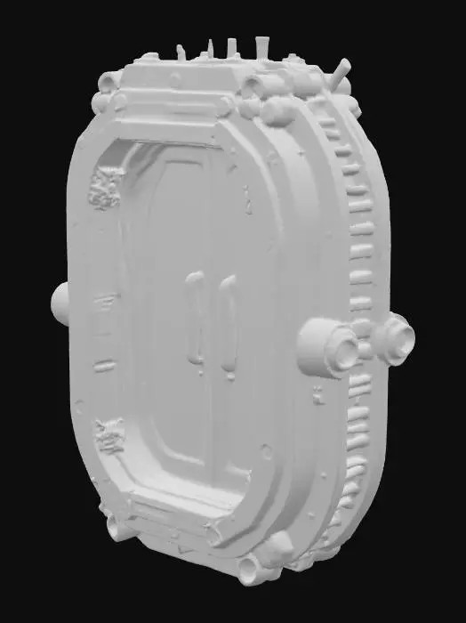 3D model for a futuristic spaceship Airlock, sci-fi, high detail