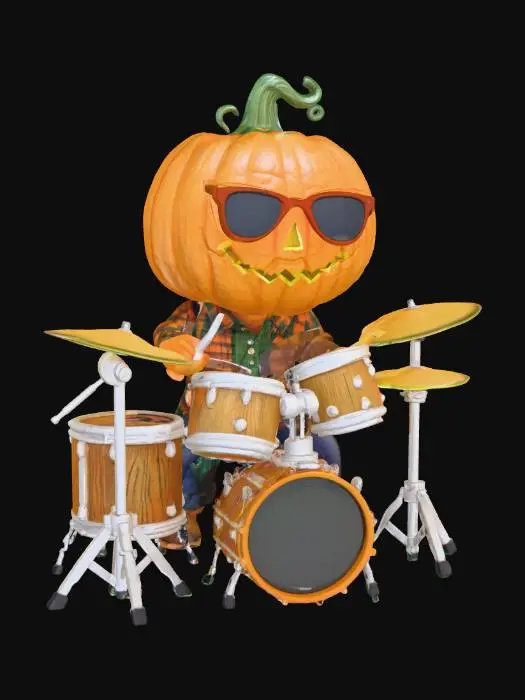 3D model for Pumpkin Drummer, #Halloween2025#