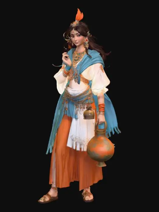 3D model for Desert Merchant Fantasy