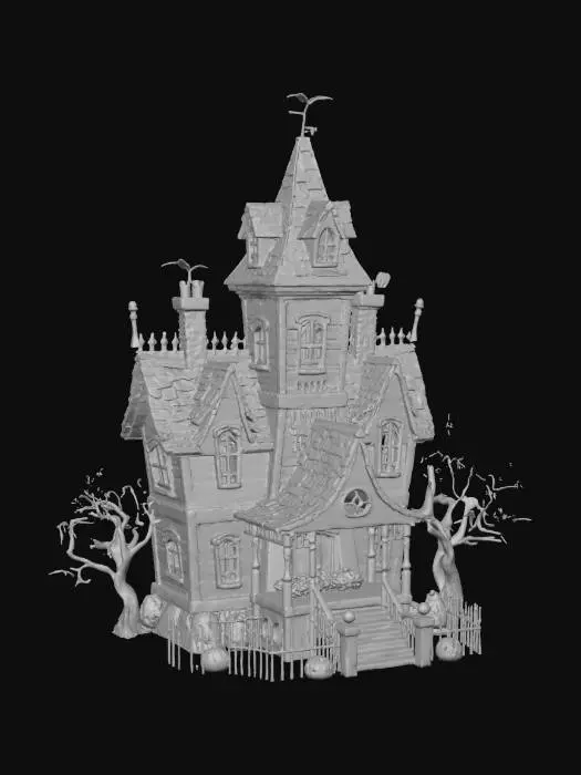 3D model for Haunted Manor, #Halloween2025#