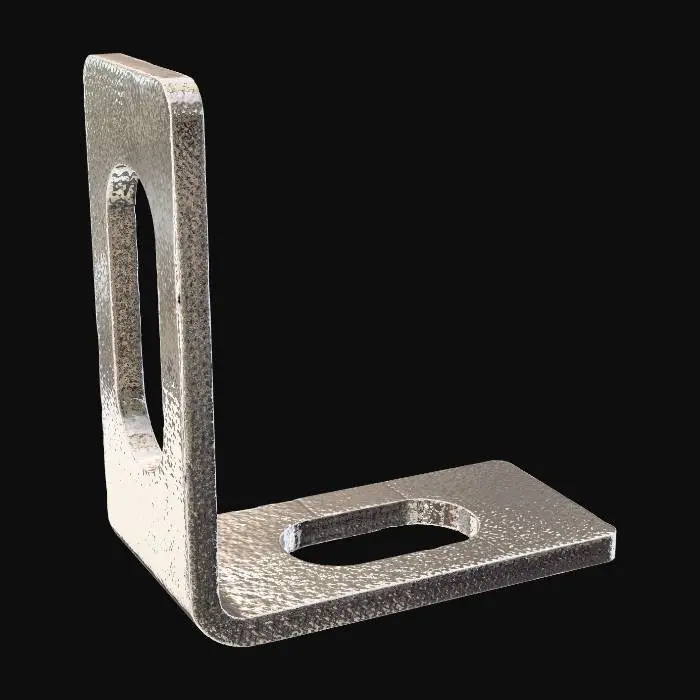 3D model for L-Shaped Metal Bracket