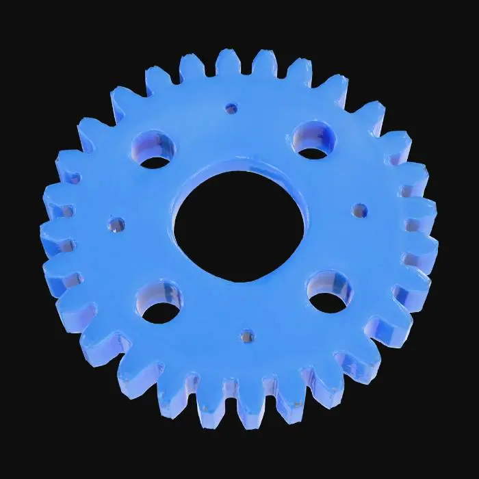 3D model for Blue Gear Wheel
