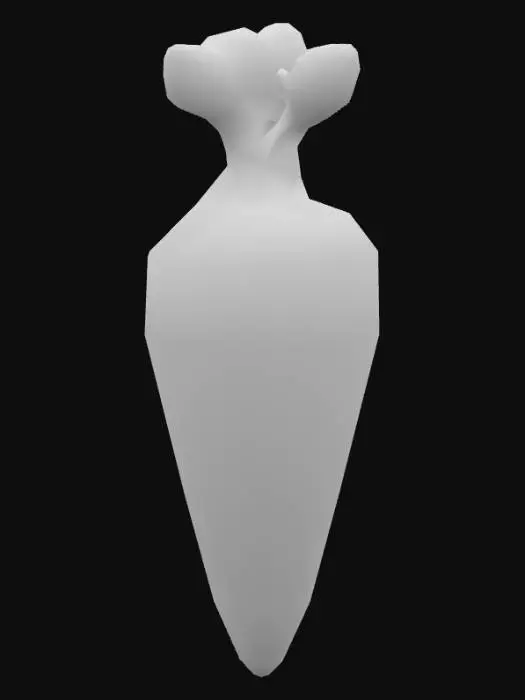 3D model for морковка в стиле пиксар