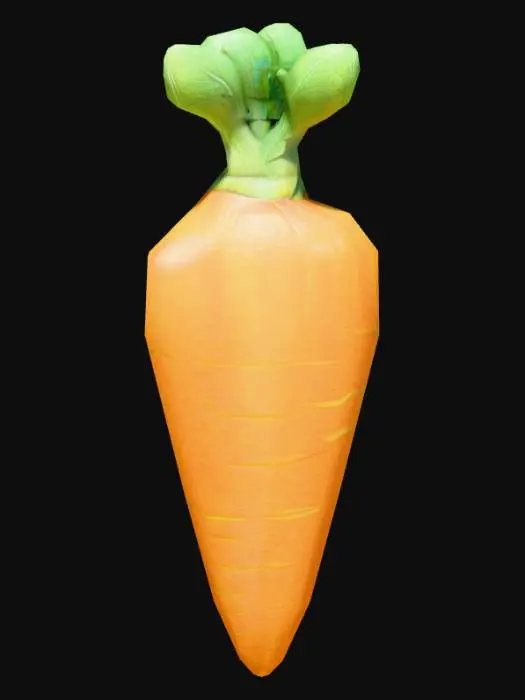 3D model for морковка в стиле пиксар