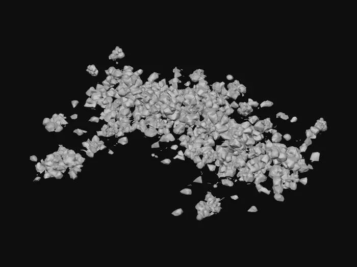 3D model for Clustered Green Shapes