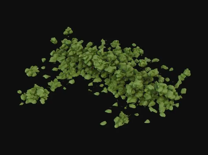 3D model for Clustered Green Shapes