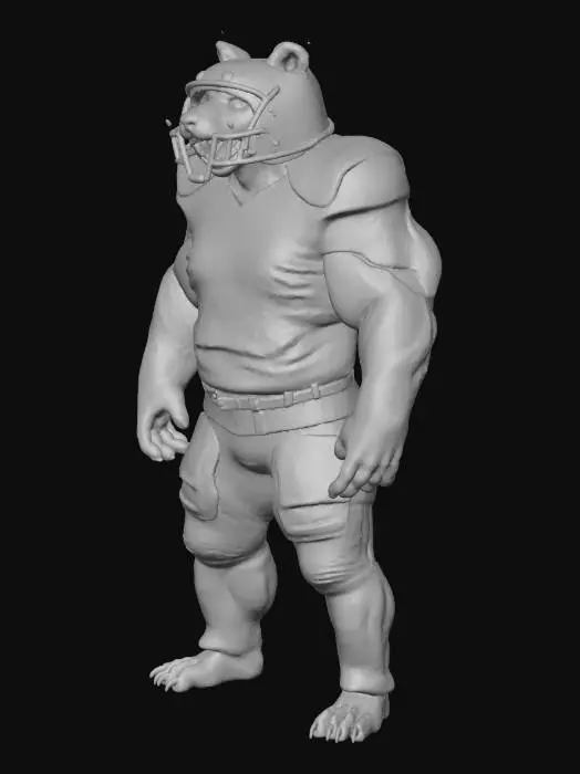 3D model for Bear Linebacker
