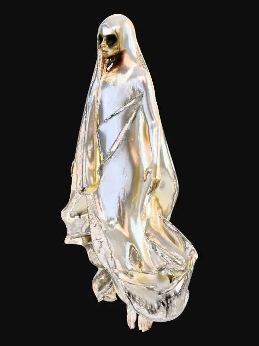 3D model for a scary ghost with no arms