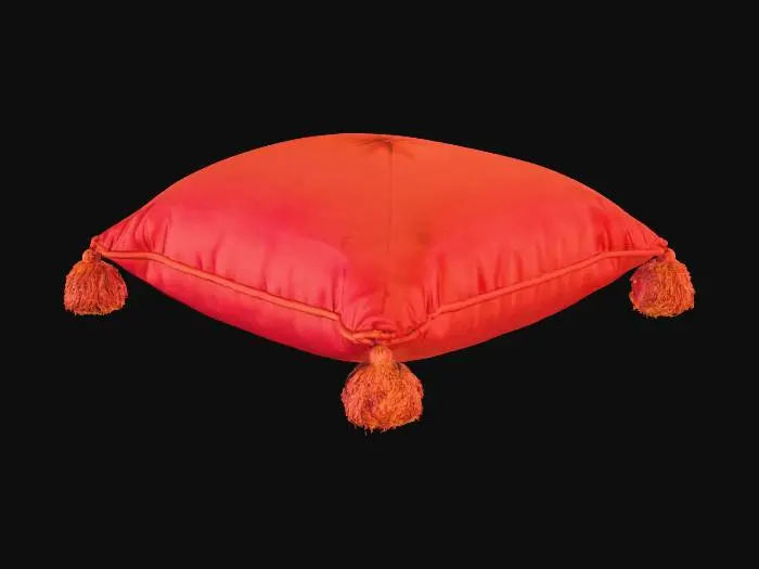 3D model for cuscino con nappine agli angoli