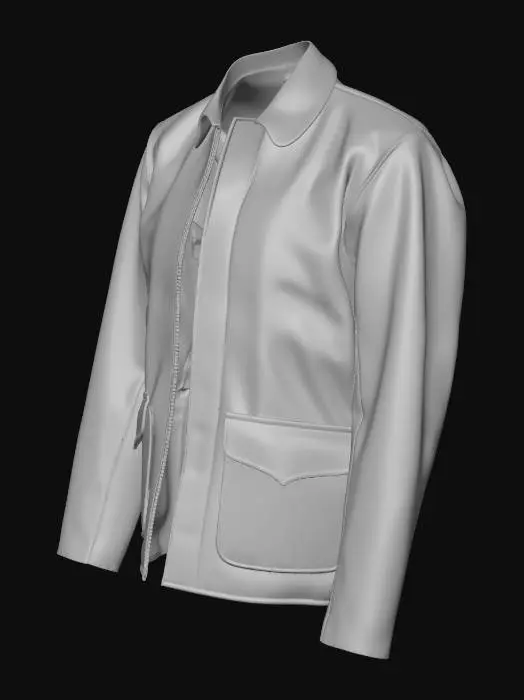 3D model for Leather Jacket style