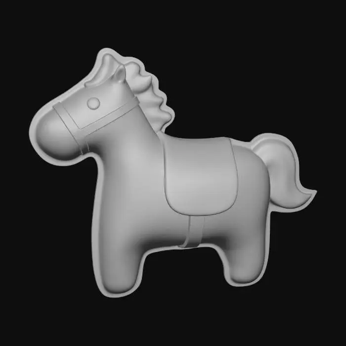 3D model for Lucky Horse Charm