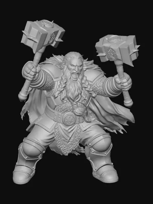 3D model for Dwarven Warrior's Fury