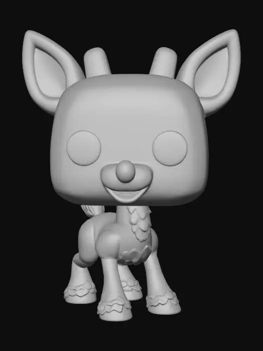 3D model for Red-Nosed Reindeer Pop