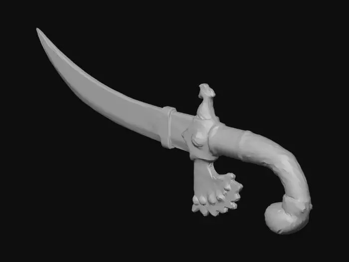3D model for Golden Peacock Dagger