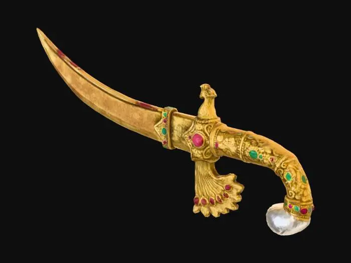 3D model for Golden Peacock Dagger