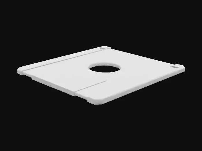 3D model for a detailed floppy disk, high resolution texture