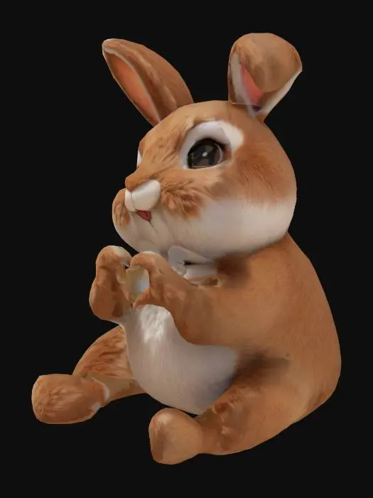 3D model for Winking Bunny Heart