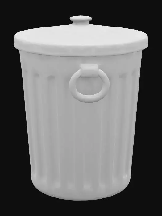 3D model for Ein Miniatur-Mülleimer mit Deckel mit glatten, druckfreundlichen Flächen und klar hervorgehobenen Details wie Scharnieren und Griffen. Die Wandstärke beträgt mindestens 1,5 mm. Sehr detailliert, Ultra-realistisch.