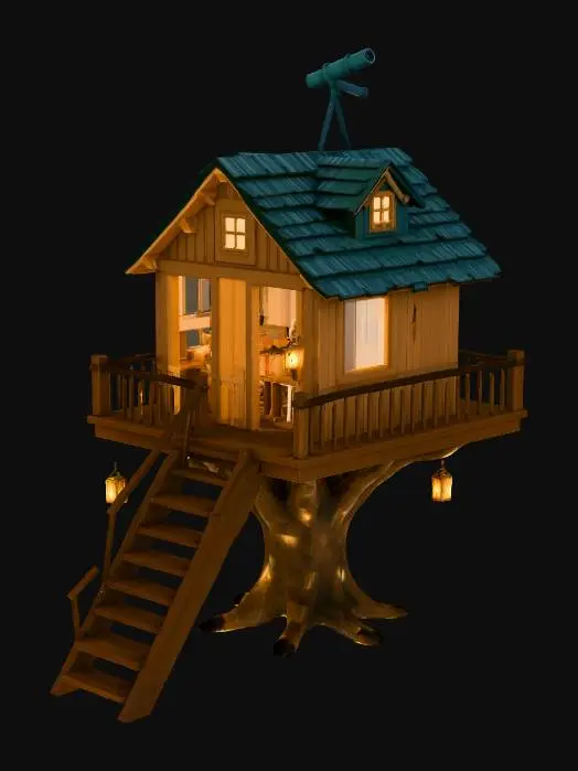3D model for Starlit Treehouse