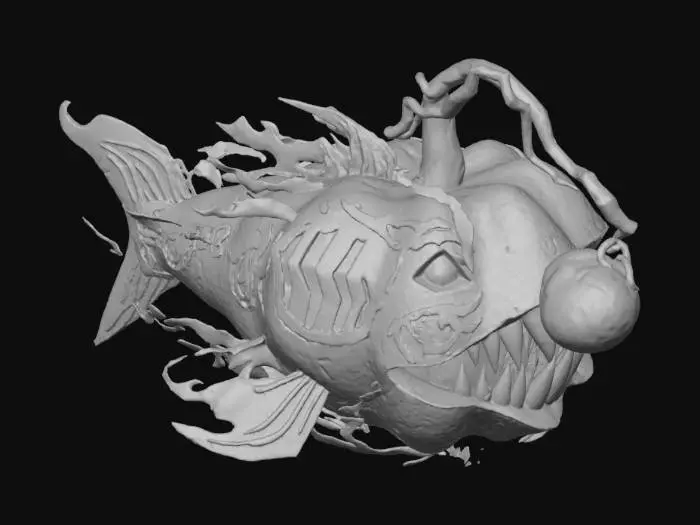 3D model for Pumpkin Anglerfish