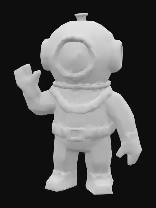 3D model for Diver Figure