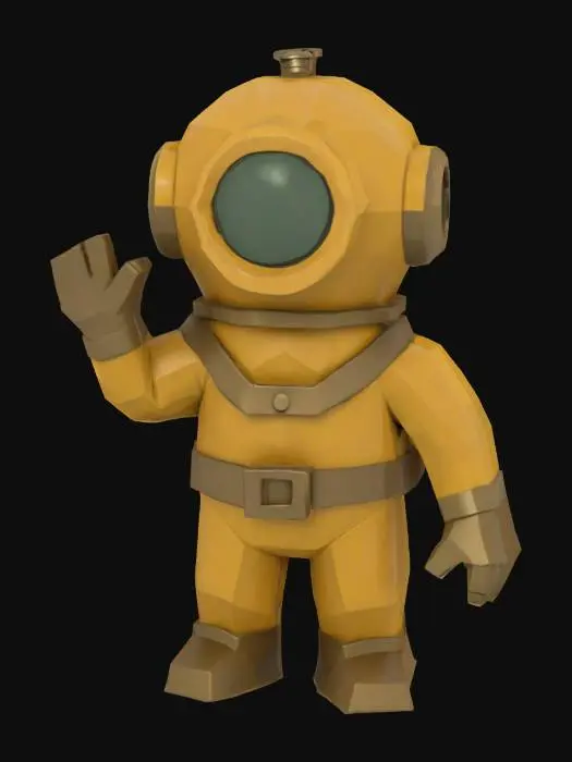 3D model for Diver Figure