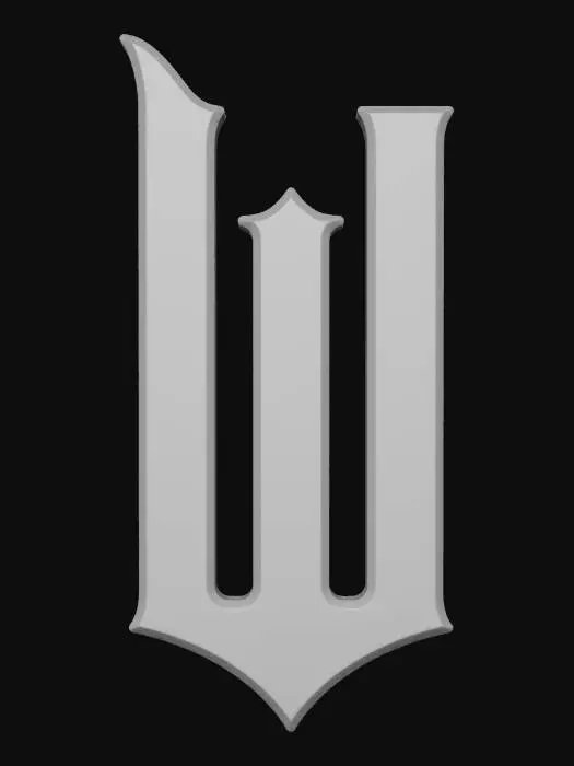 3D model for Neon W Emblem