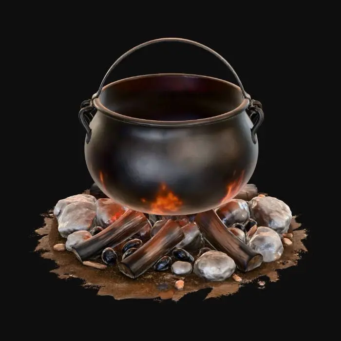 3D model for Cauldron on Fire