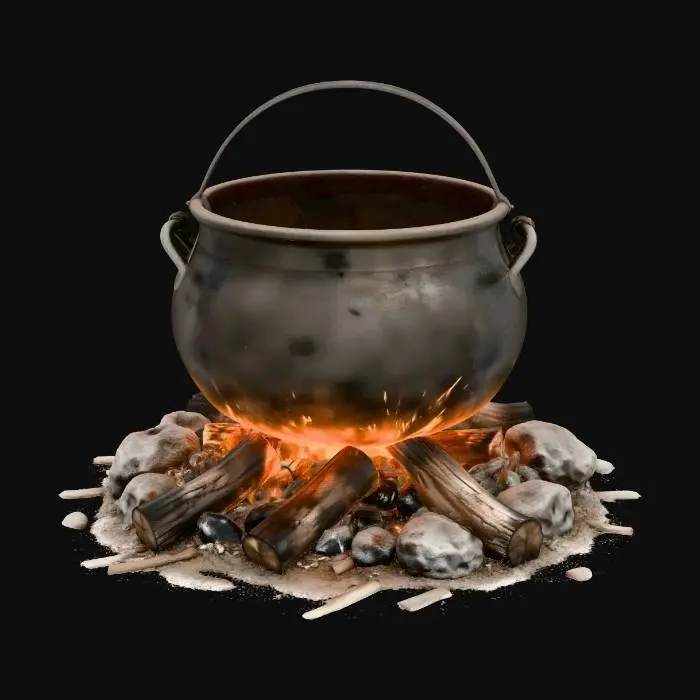 3D model for Cauldron on Fire