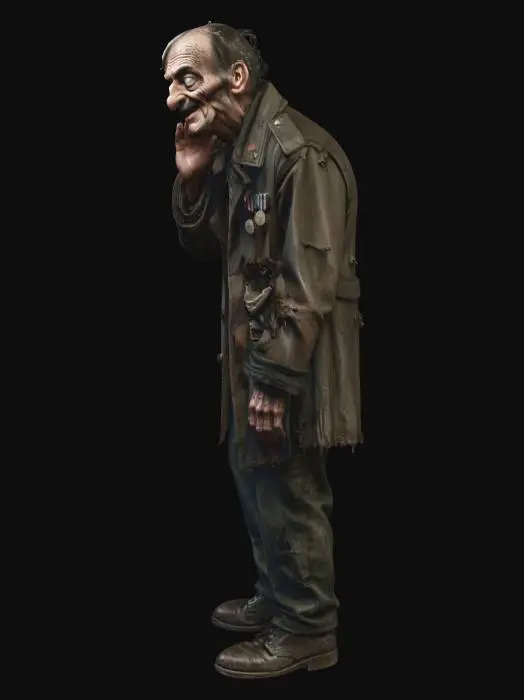 3D model for The Ragged Veteran