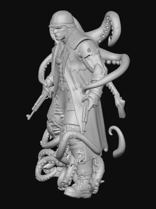 3D model for Kraken Knight