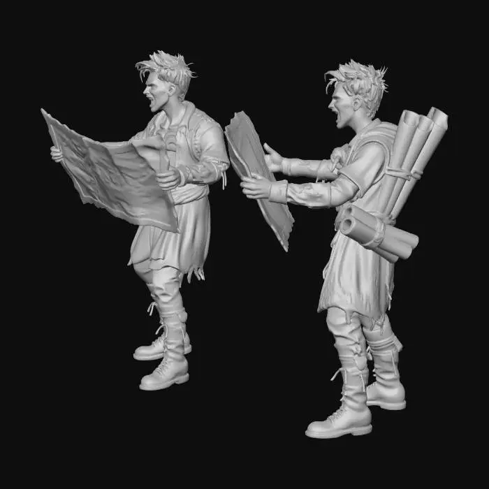 3D model for Wasteland Cartographers