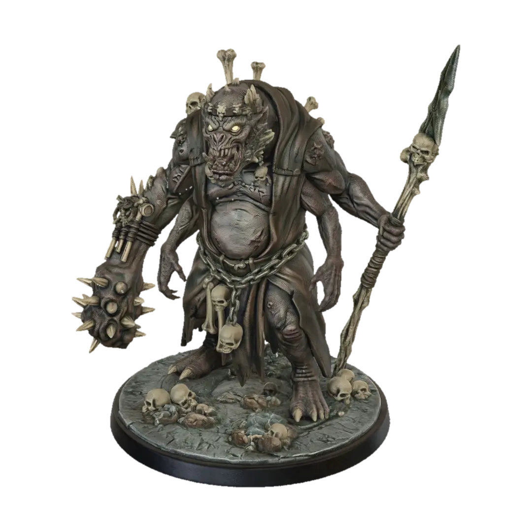 Bonebound Warlord - Dndboss 3D model, vytvořený pomocí AI