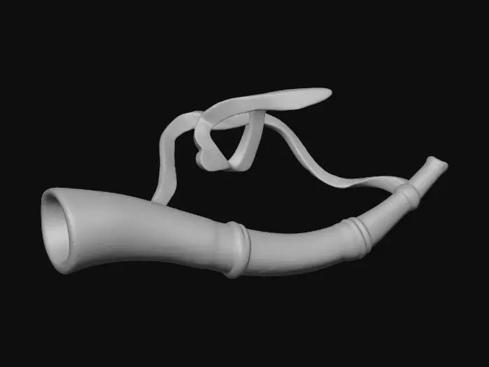 3D model for Hunting Horn Illustration