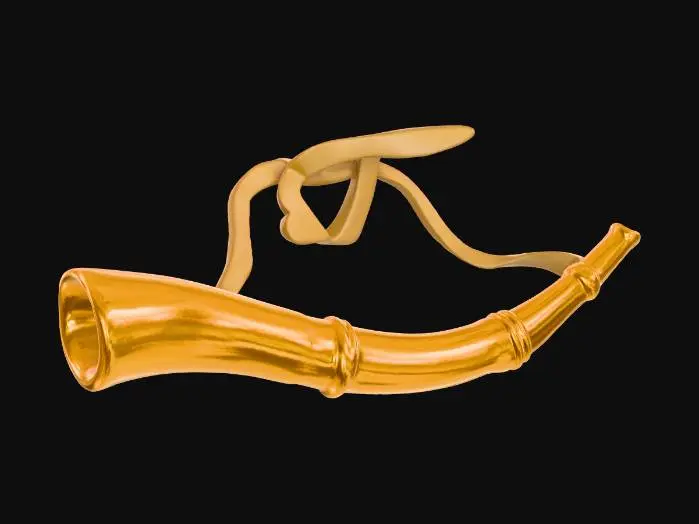 3D model for Hunting Horn Illustration