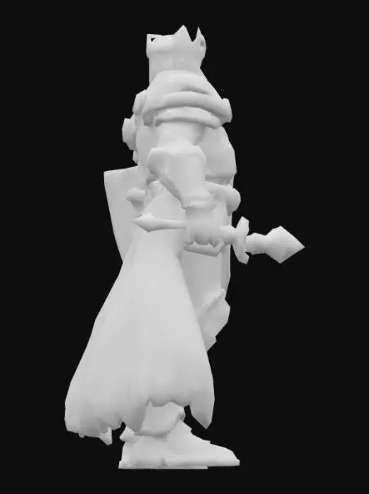 3D model for King in Scarlet Armor
