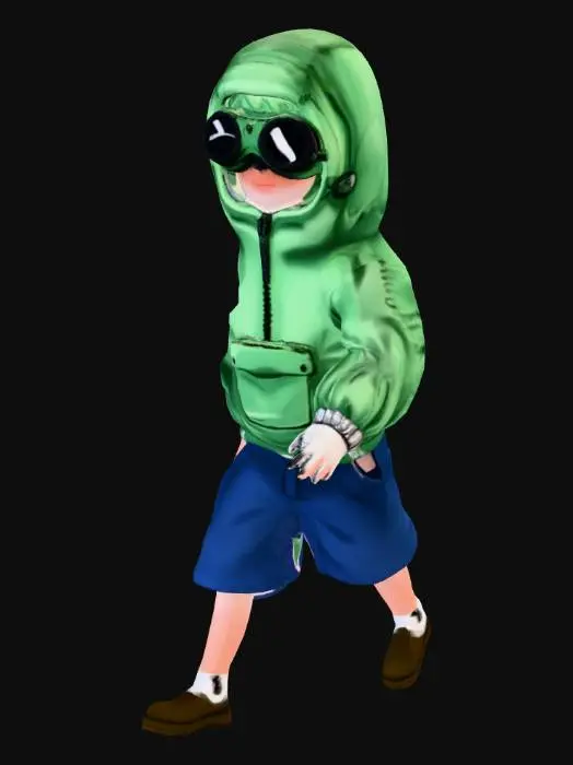 3D model for Explorer Hoodie Kid