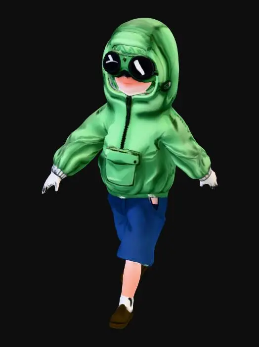 3D model for Explorer Hoodie Kid