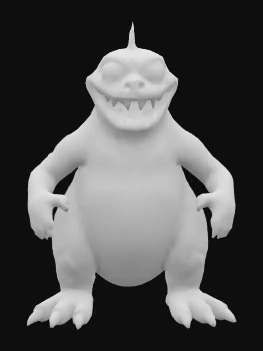 3D model for SpongeBob As Godzilla
