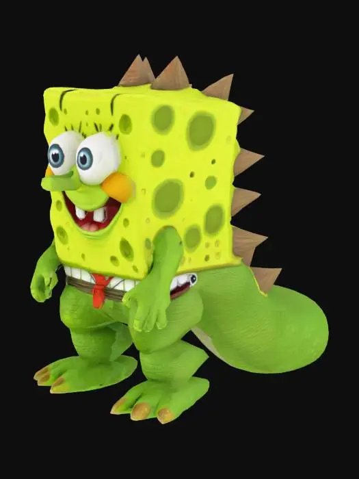 3D model for SpongeBob As Godzilla