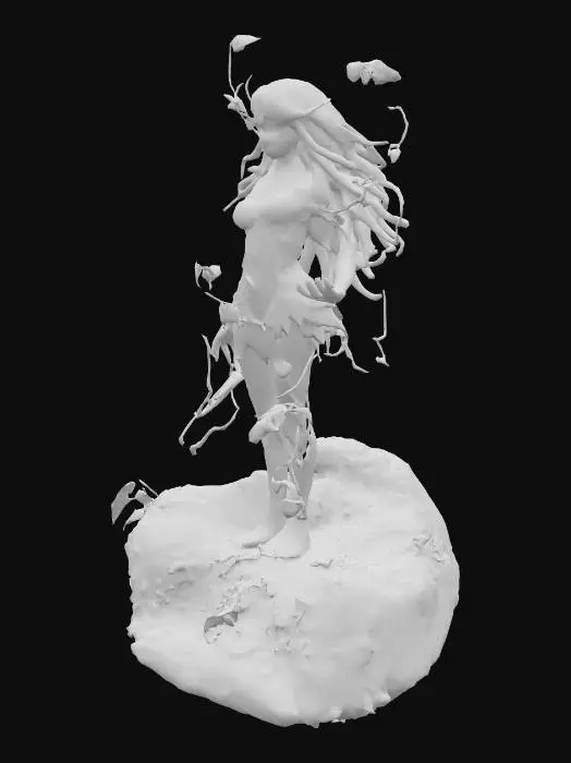 3D model for 魅惑的で服で肌をほとんど隠していないドライアド
緑色の肌
可憐な少女