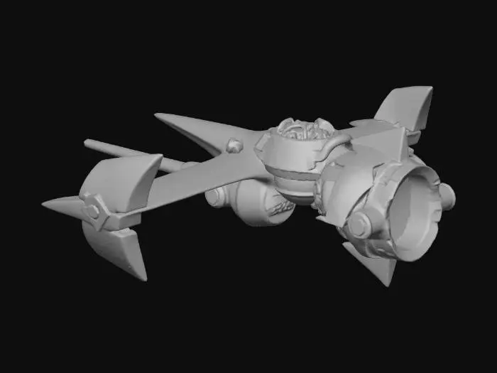 3D model for Red Starship