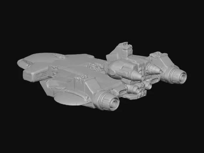 3D model for Starship Concept Orange