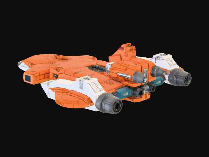 3D model for Starship Concept Orange