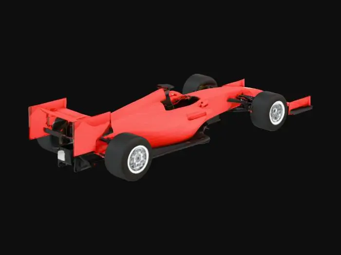 3D model for I want a isometric formula 1 race car icon
