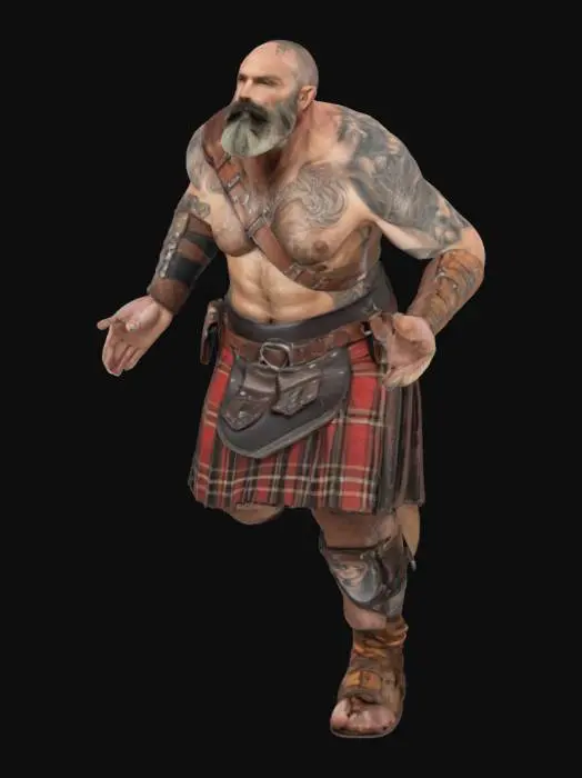 3D model for Highland Warrior
