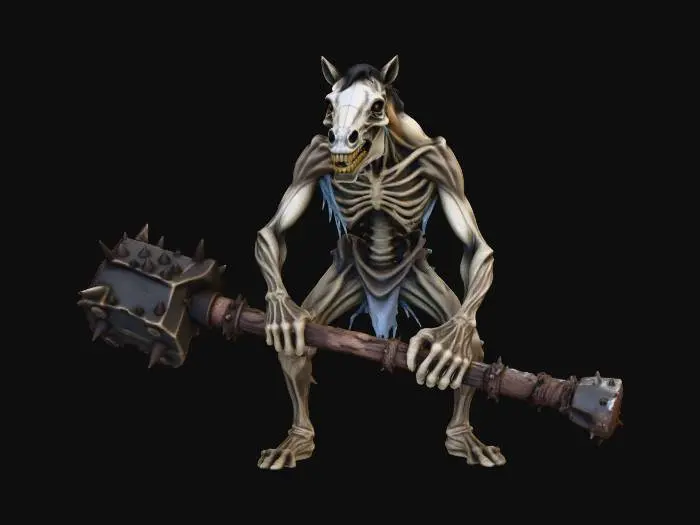 3D model for Skeleton Steed Warrior