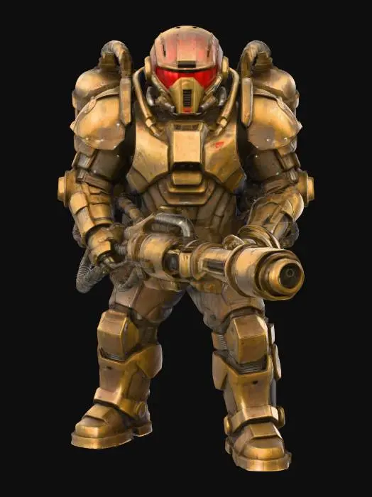 3D model for Flamethrower trooper